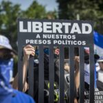 Managua, Nicaragua. 11/08/2018. Decenas de personas marchan la tarde hoy sabado para exigir al regimen Ortega-Murillo la libertad de todos los reos politicos. Oscar Navarrete